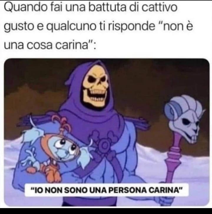 Questo succede quando fai battute squallide ma chi se ne fott