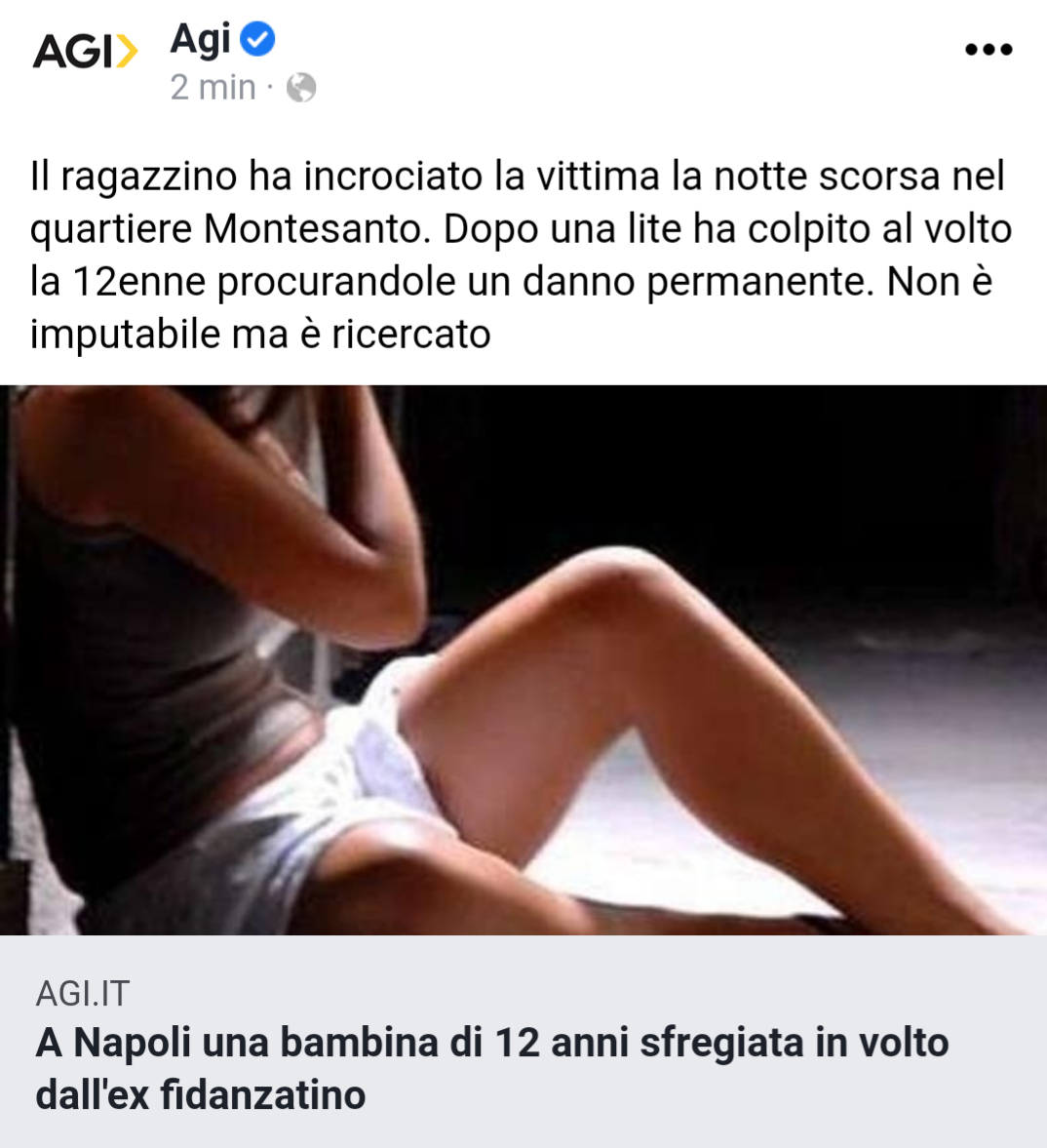 Non imputabile vuol dire che ha fino a 13 anni