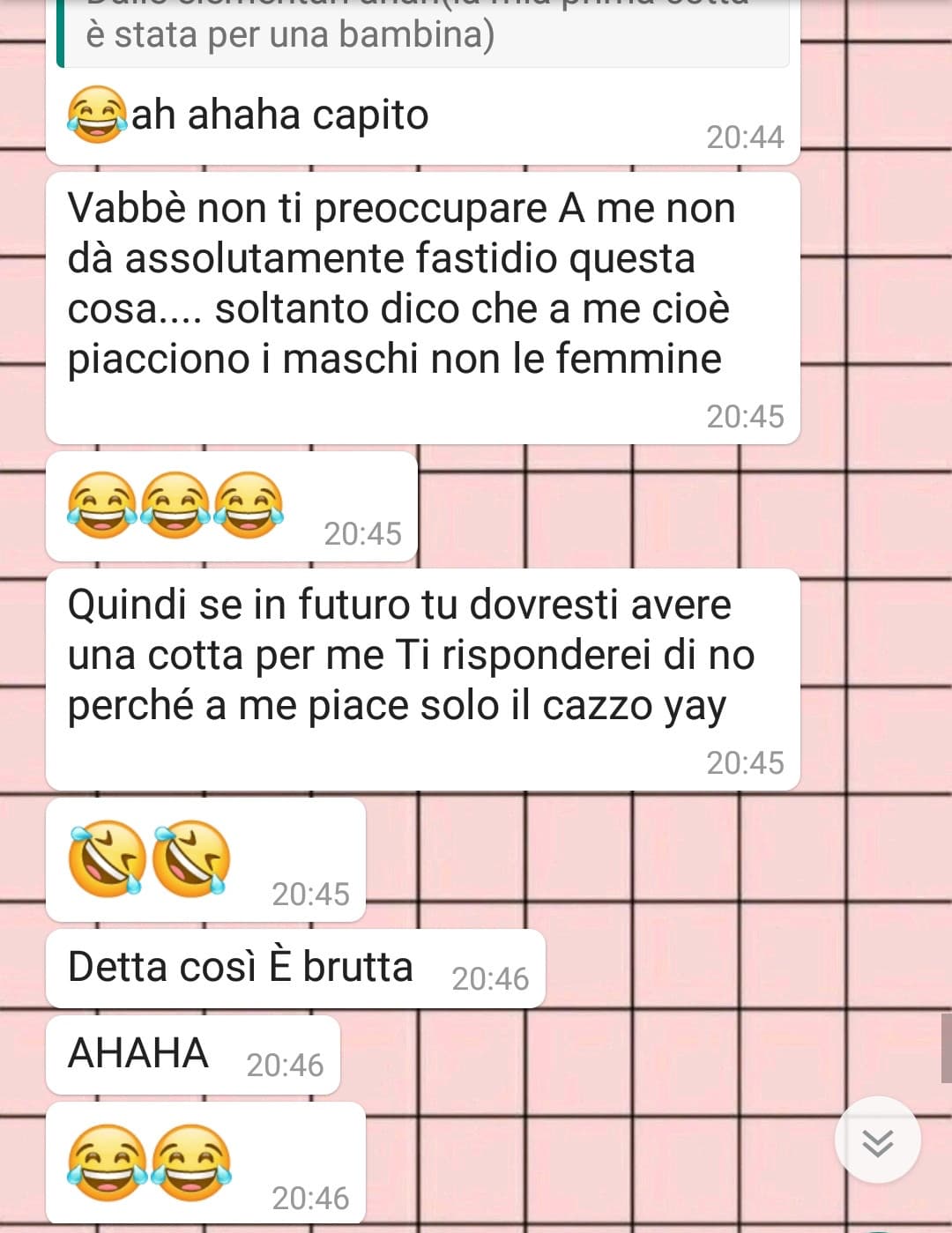 Quando dici ad un'amica che sei bisex e lei ti risponde così??