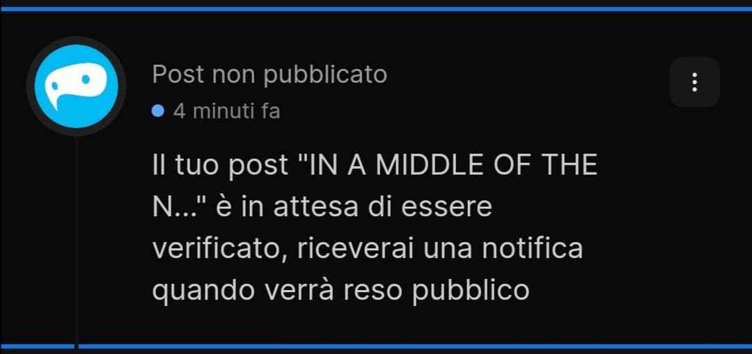 Ha ragione inse, la notte è molto pericolosa, soprattutto nel mezzo