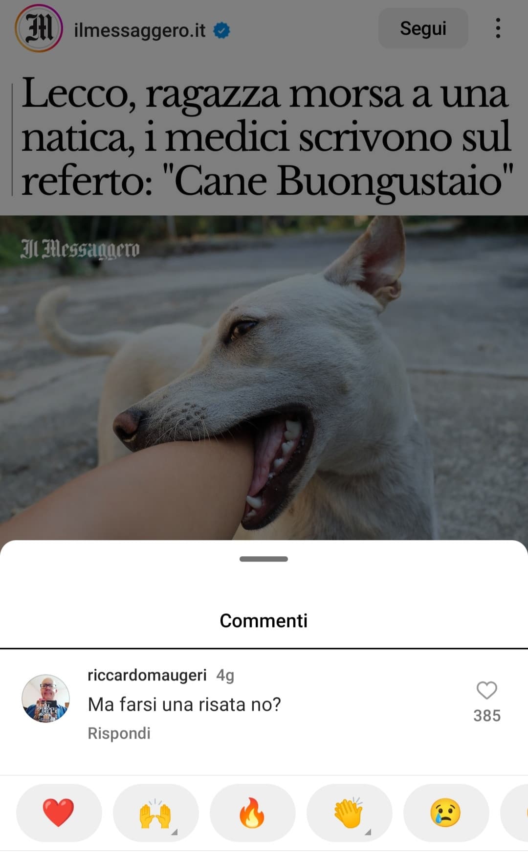 Riccardo, l'ha scritto sul referto. 