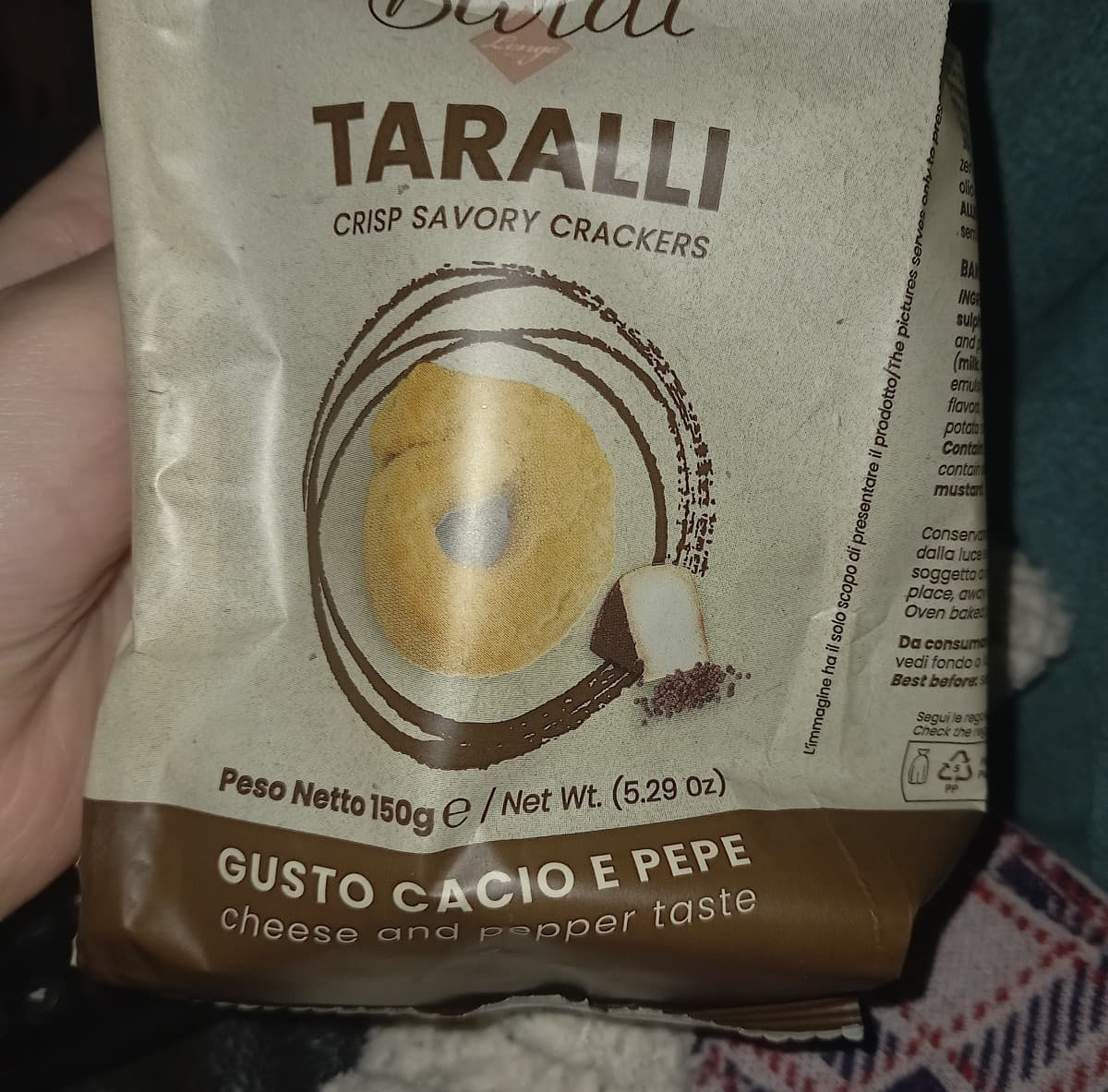 Taralli cacio e pepe