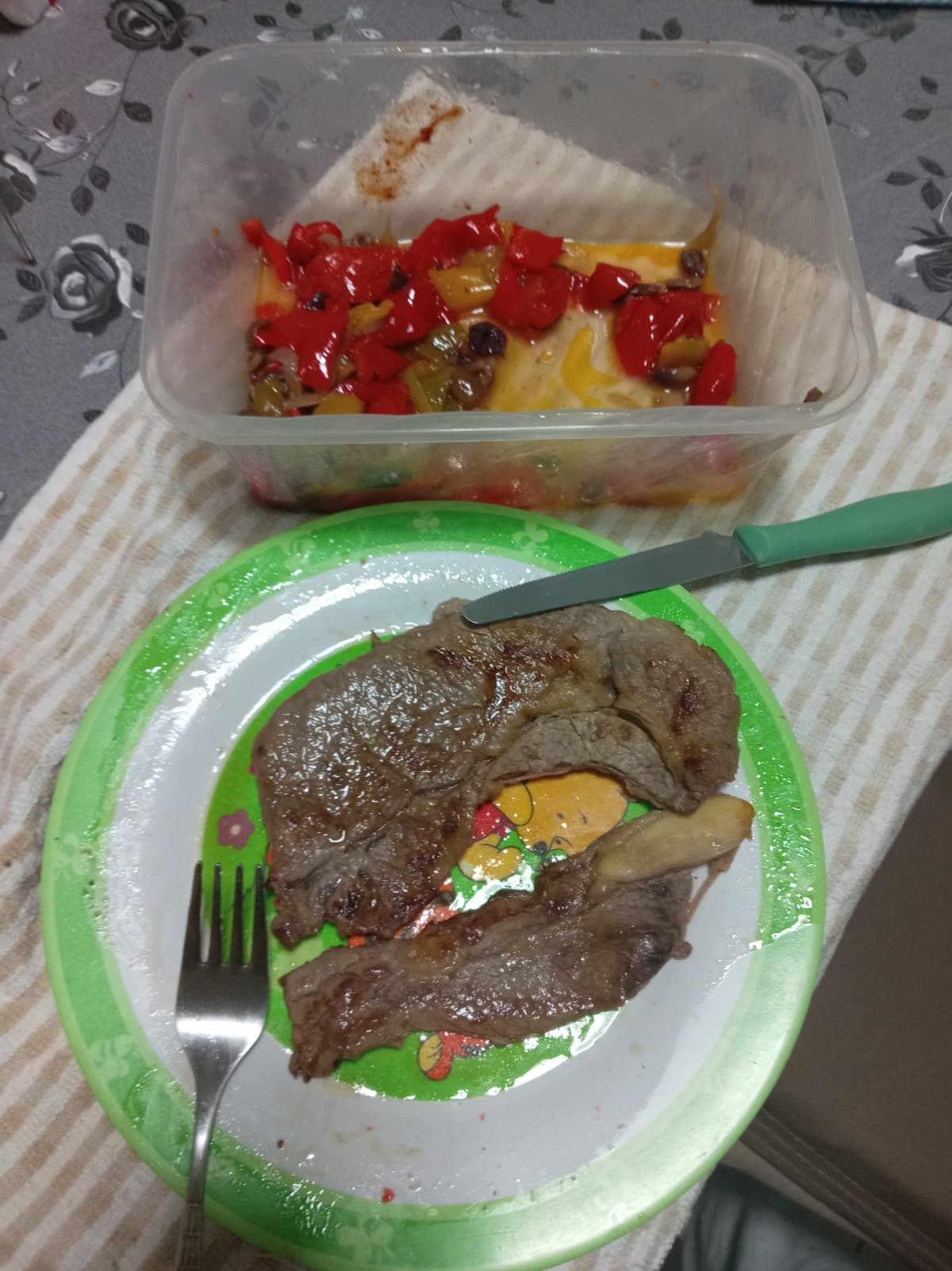 Esco qui la mia cena solo per farla