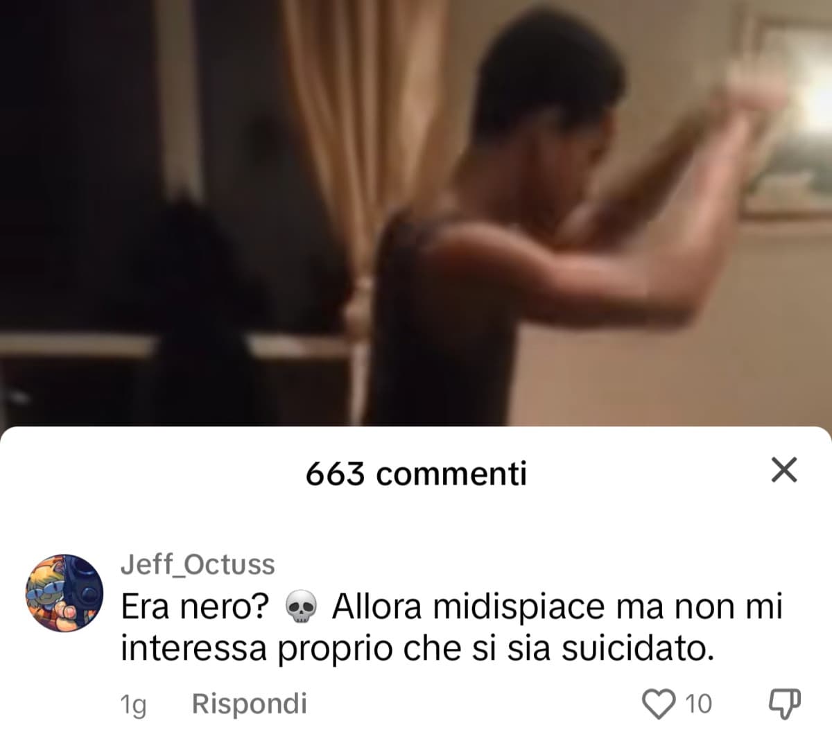 Ecco a che merda porta Tiktok. Tiktok non è male, ma il problema sono i bambini di merda che guardano il black humor, non lo sanno riconoscere e visto che è """moda""" escono razzisti, fascisti e soprattutto tanto ritardati.