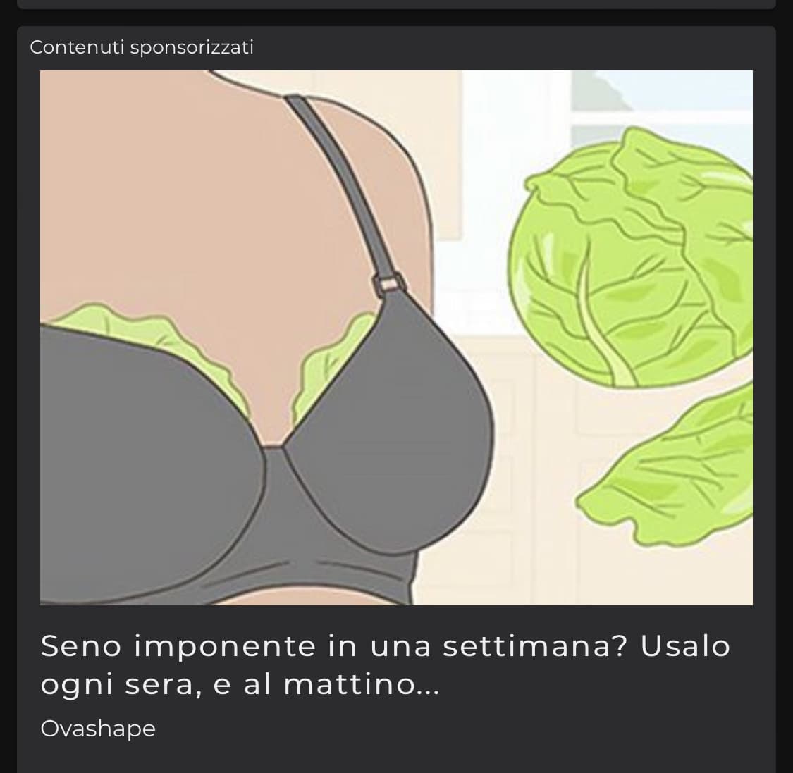 Perché dovrei mettermi delle foglie di cavolo nel reggiseno? Ahahahhaahha