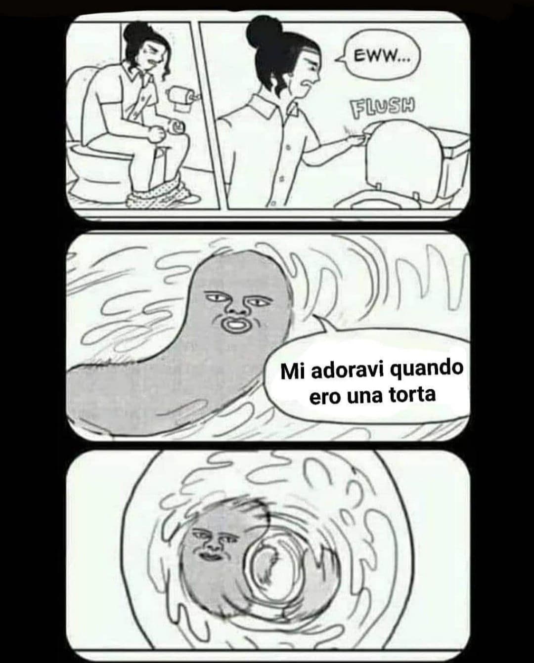 Io che ho appena finito di mangiare una torta e vedo questo meme: ???