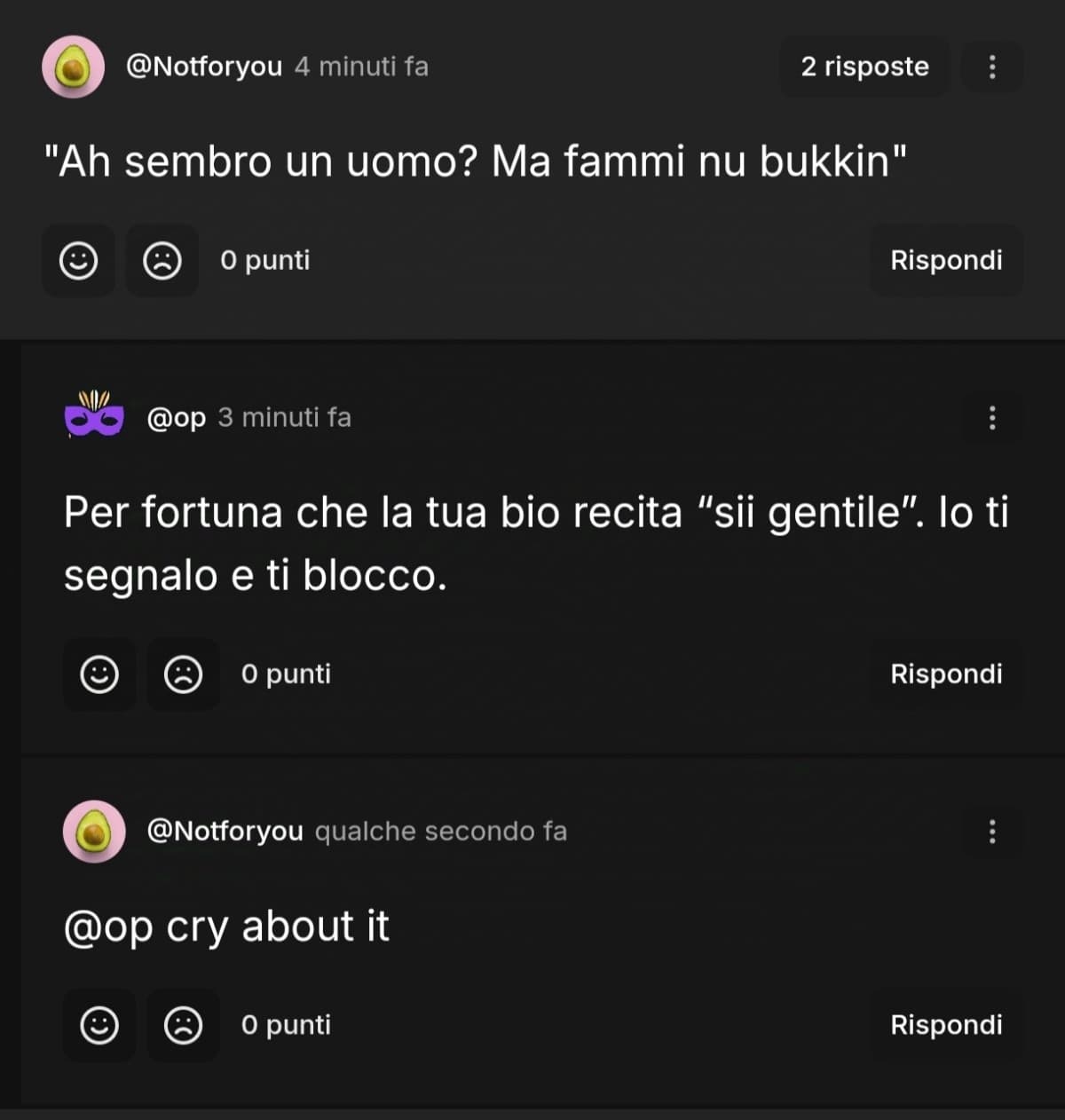 Volevo condividere con voi questa perla