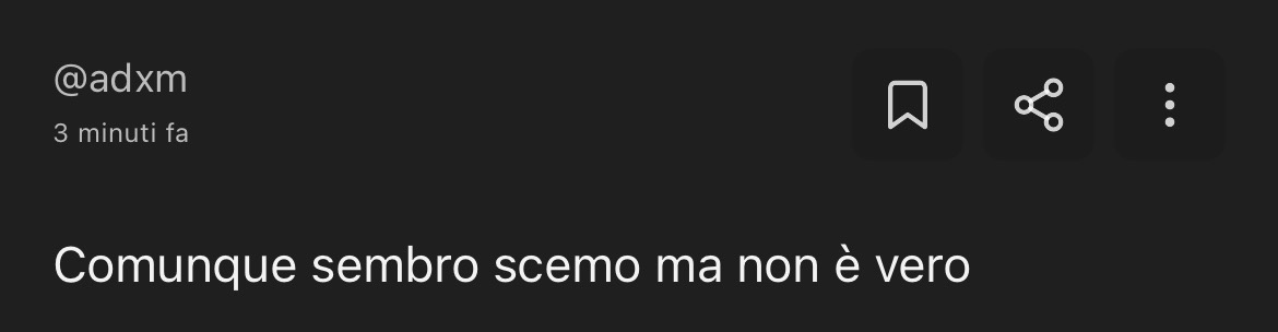 nel mio caso è esattamente come sembra😔