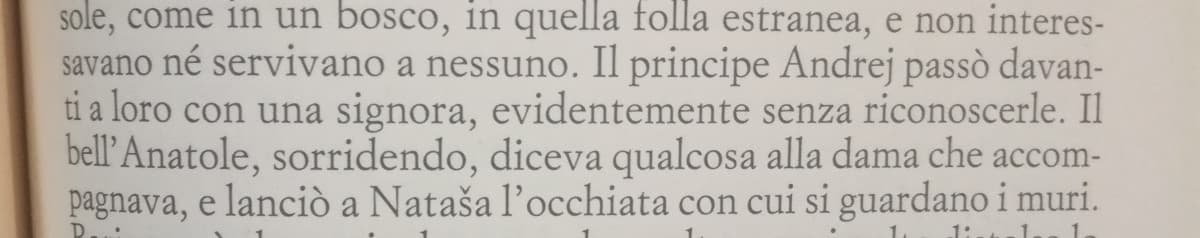 Voi che occhiate lanciate ai muri? 