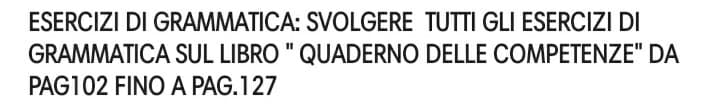 la prof ha detto che domani correggerà i compiti delle vacanze di grammatica. io non li ho fatti. sono tantissimi.ci sono le analisi.