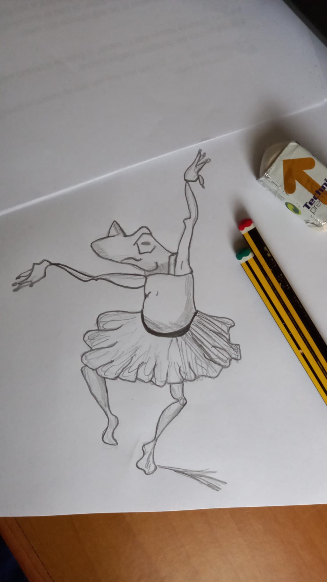 Rana ballerina un po' monca