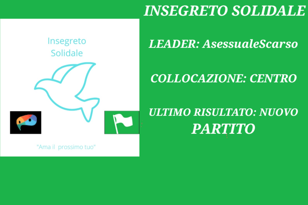 Perché votare INSEGRETO SOLIDALE alle elezioni parlamentari di Insegreto 