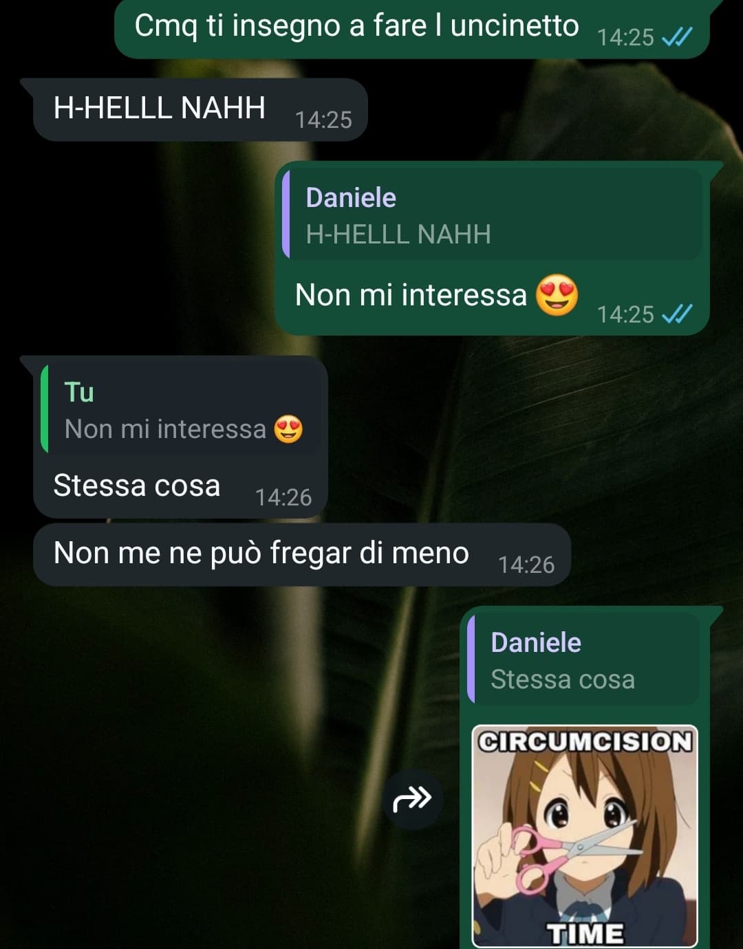 Dice che preferisce essere castrato ma io glielo insegno comunque UwU