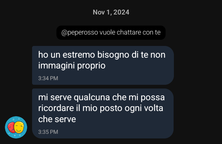 Ha estremo bisogno ragazzi