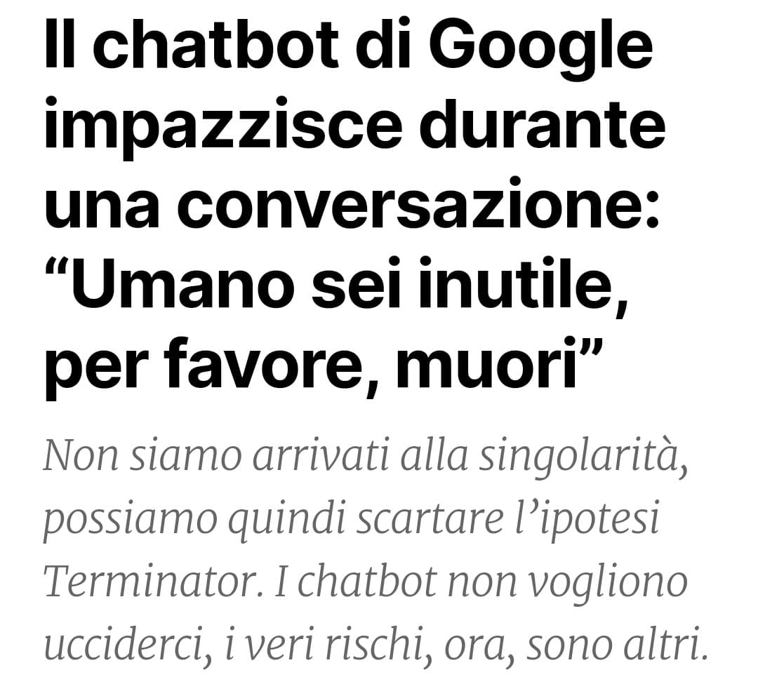 Mah, vero o non vero, bisogna avere la pazienza di lasciar crescere questa tecnologia.