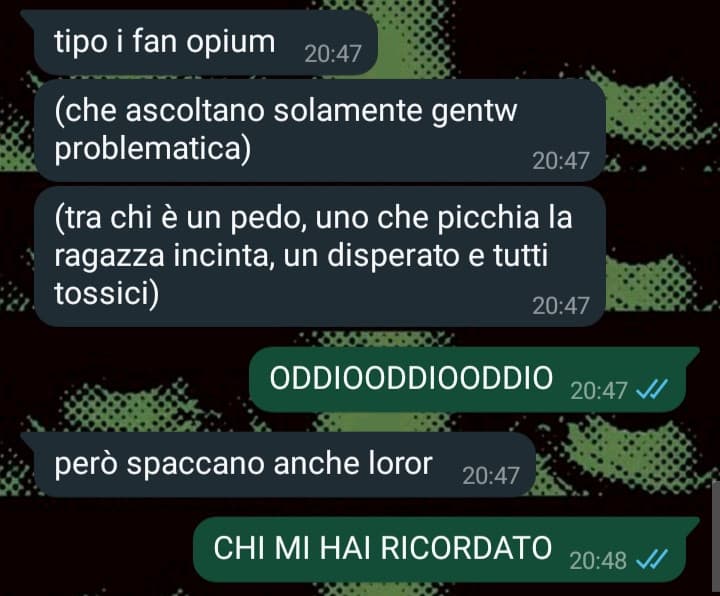 RAGA MA VE LO RICORDATE OPIUM??? CHE DINE HA FATTO?😭🙏