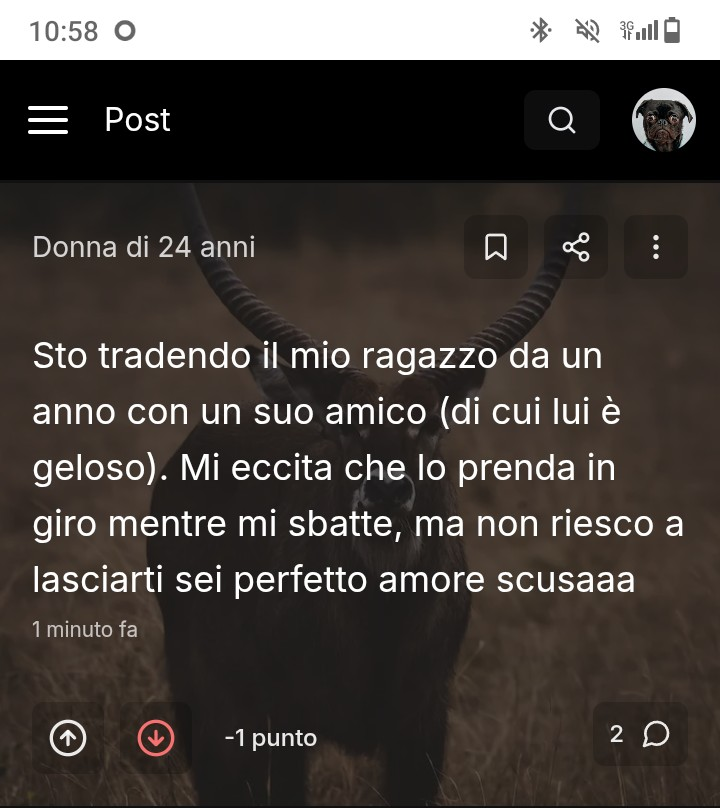 Che schifo di persona. 