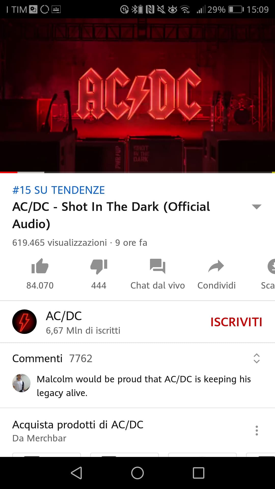 Non mi è arrivata la notifica.