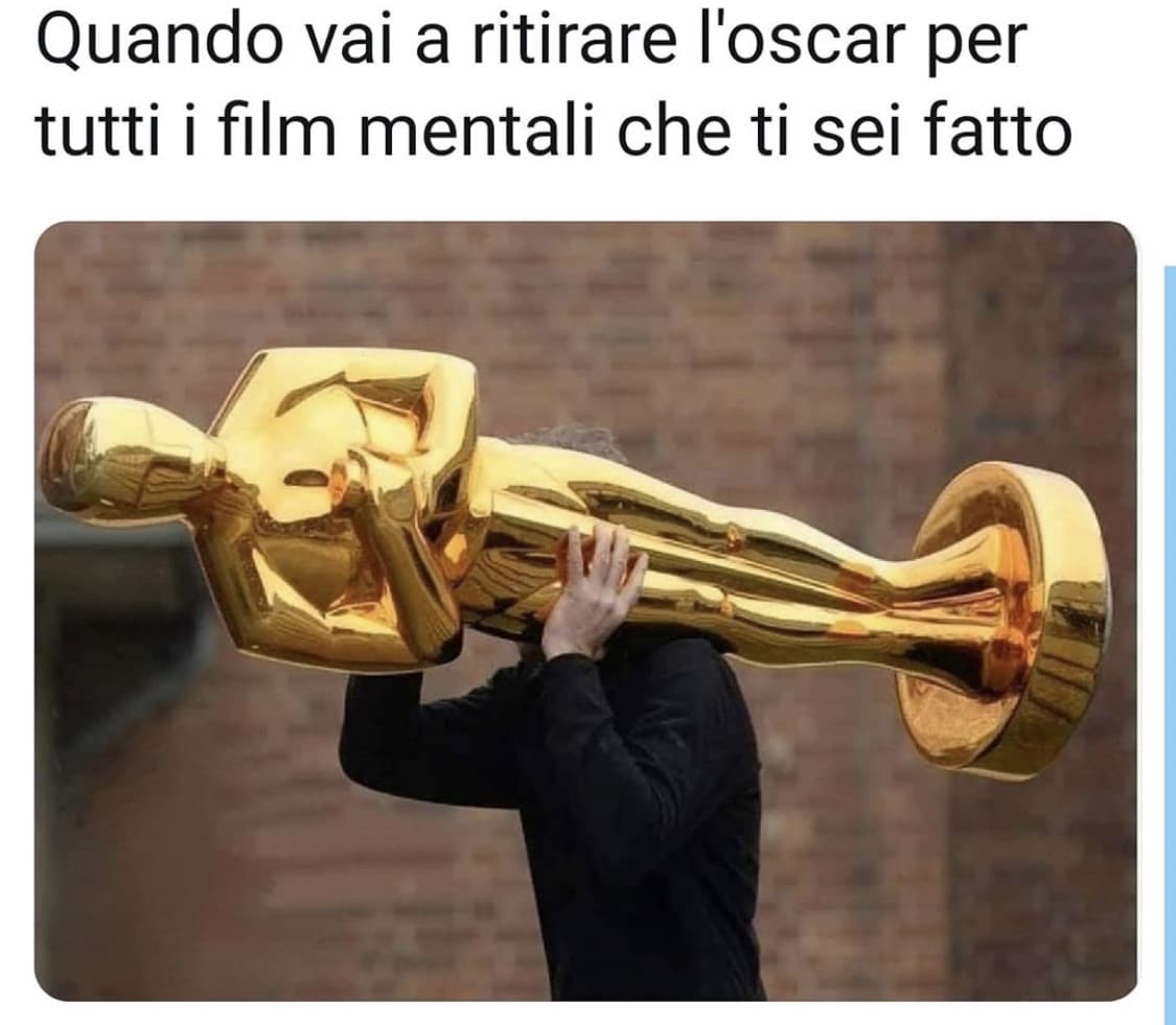 Meglio dire "uno dei tanti oscar"