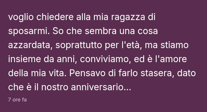 HA DETTO SÌ!! Ora c'è solo da decidere la data 😭 Sono così felice giuro 🥹