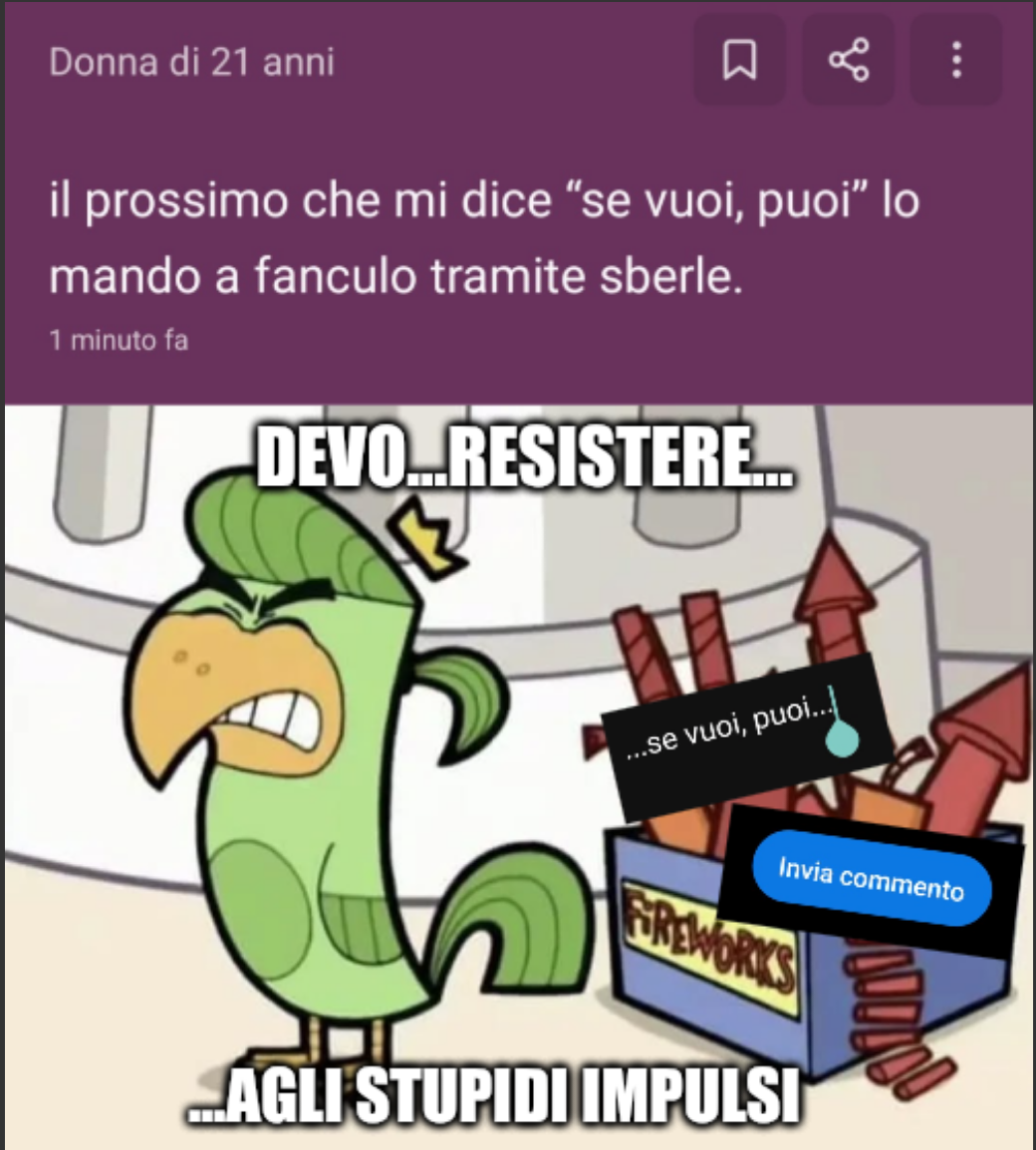 Qualcuno mi fermi😩