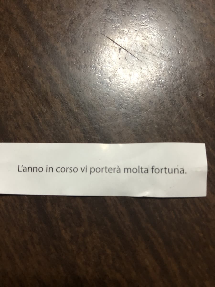 I biscotti della fortuna non ci azzeccano mai