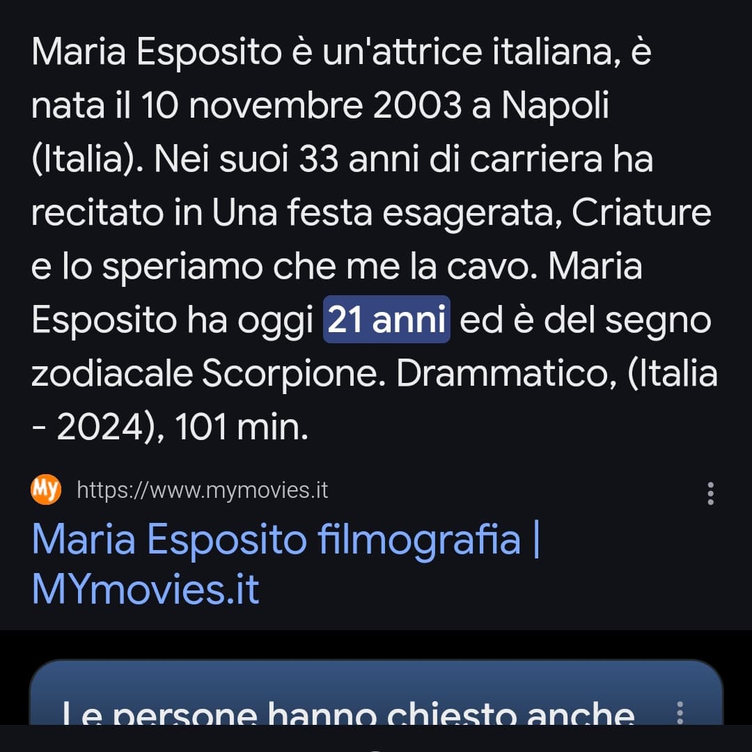 Ehm MYmovies.it? 21 anni e 33 anni di carriera? Tutto bene?