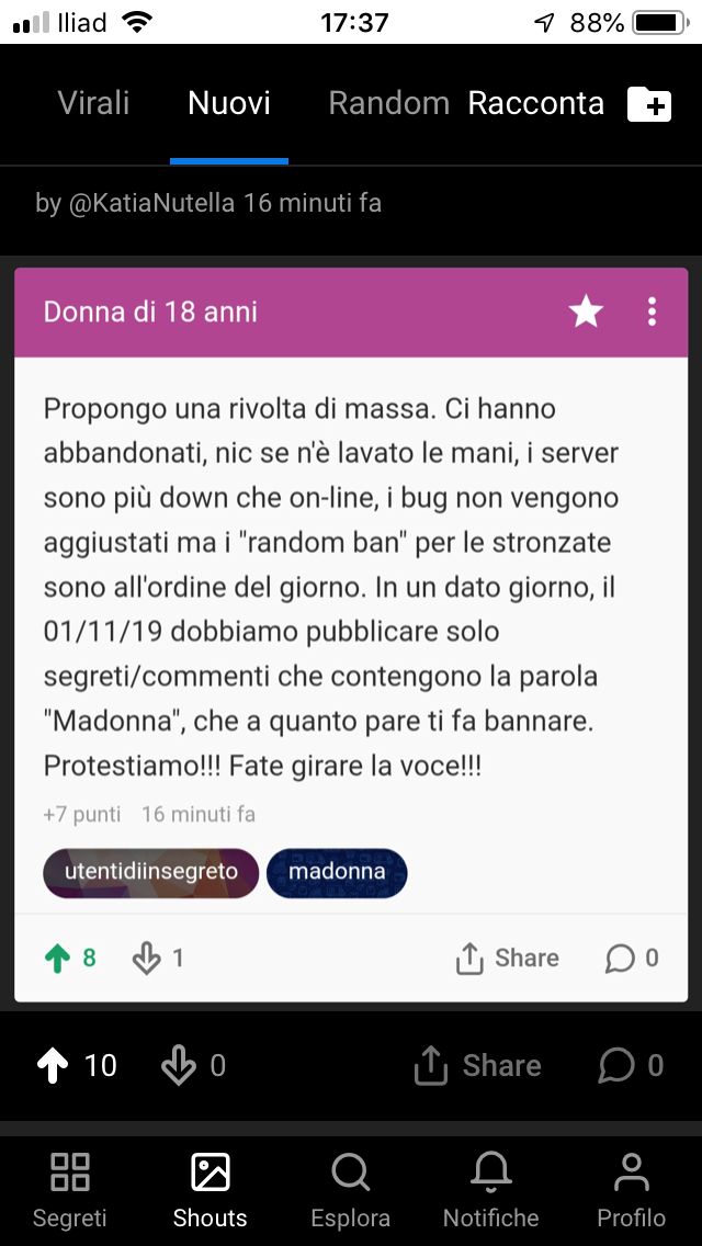 Spargete la voce