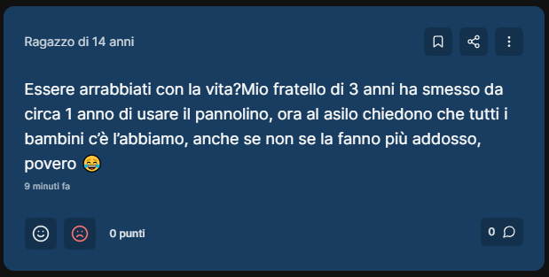 Monitoro questi post da qualche mese.