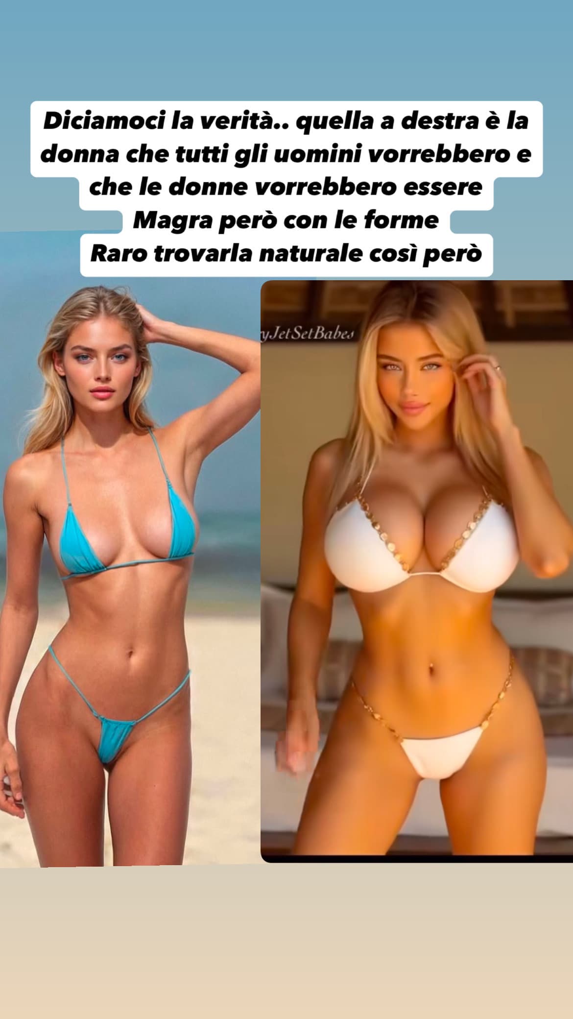 Raro trovarla naturale così però