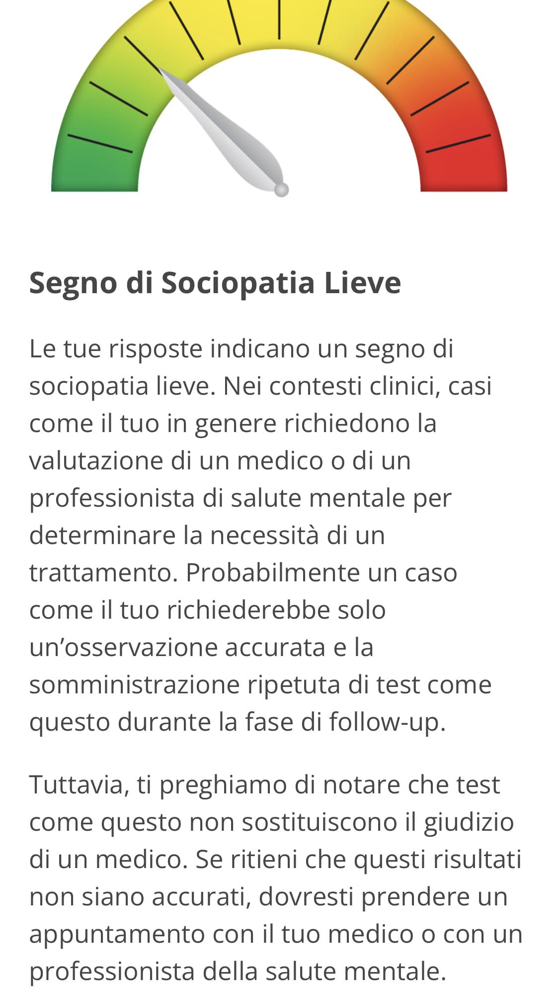 Comunque sti test ogni volta ti dicono che hai una cosa diversa, mai possibile che una volta esco sana lol 