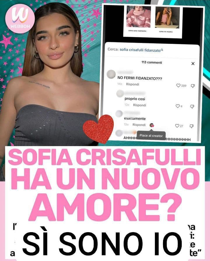 GRAZIE WEBBOH PER AVER DEDICATO UN ARTICOLO ALLA MIA FIDANZATA E A ME UN BACIO A TUTTI ALLA PROSSIMA