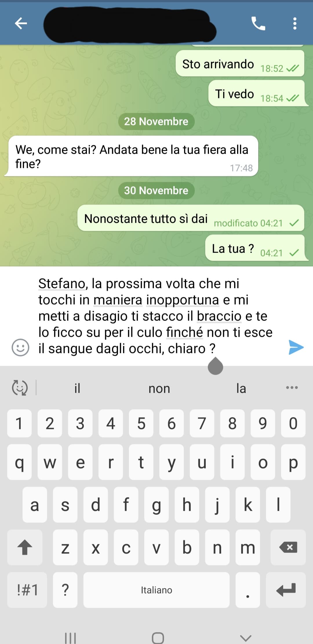 Che dite dovrei mandarlo ?