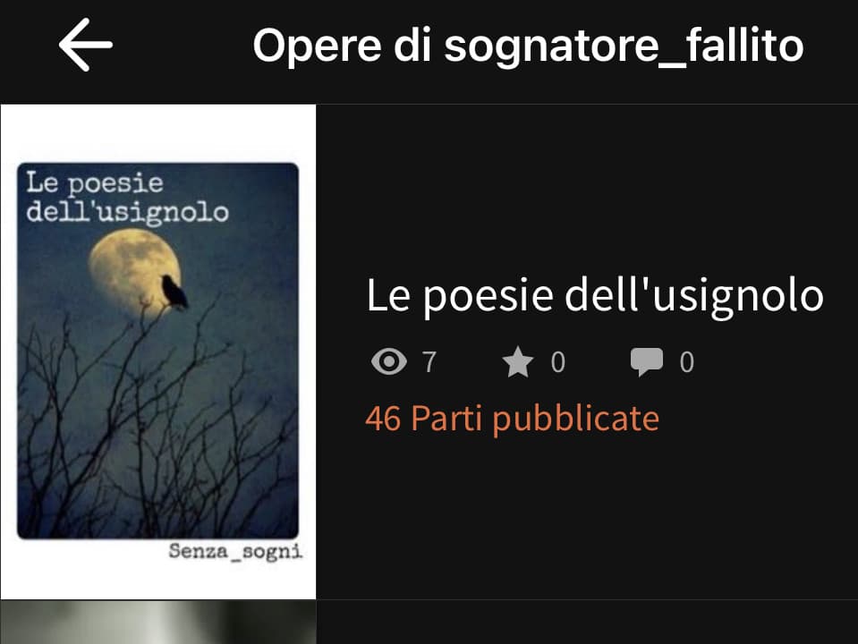 Ho pubblicato una raccolta di poesia DESCRIZIONE