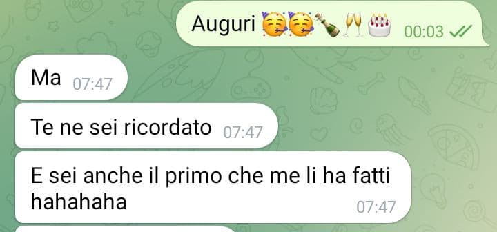 Grazie messaggi programmti di telegram 