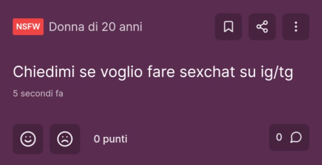 Che cosa vede un utente medio di insegreto quando legge "Donna":