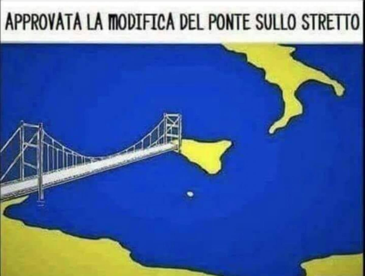 Finalmente è stato trovato ľ accordo: si farà il ponte, ma sul canale di Sicilia??????????????✨?