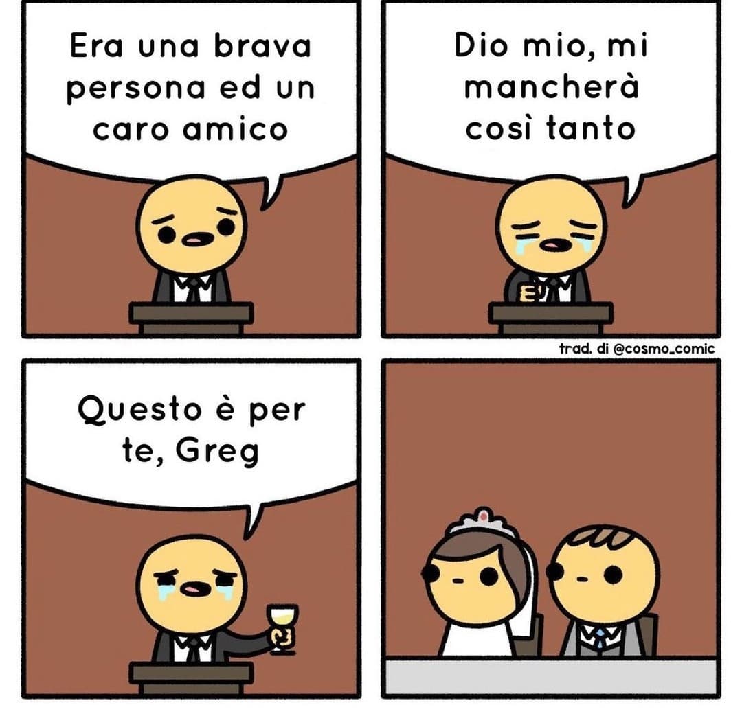 Questo è per te Greg??