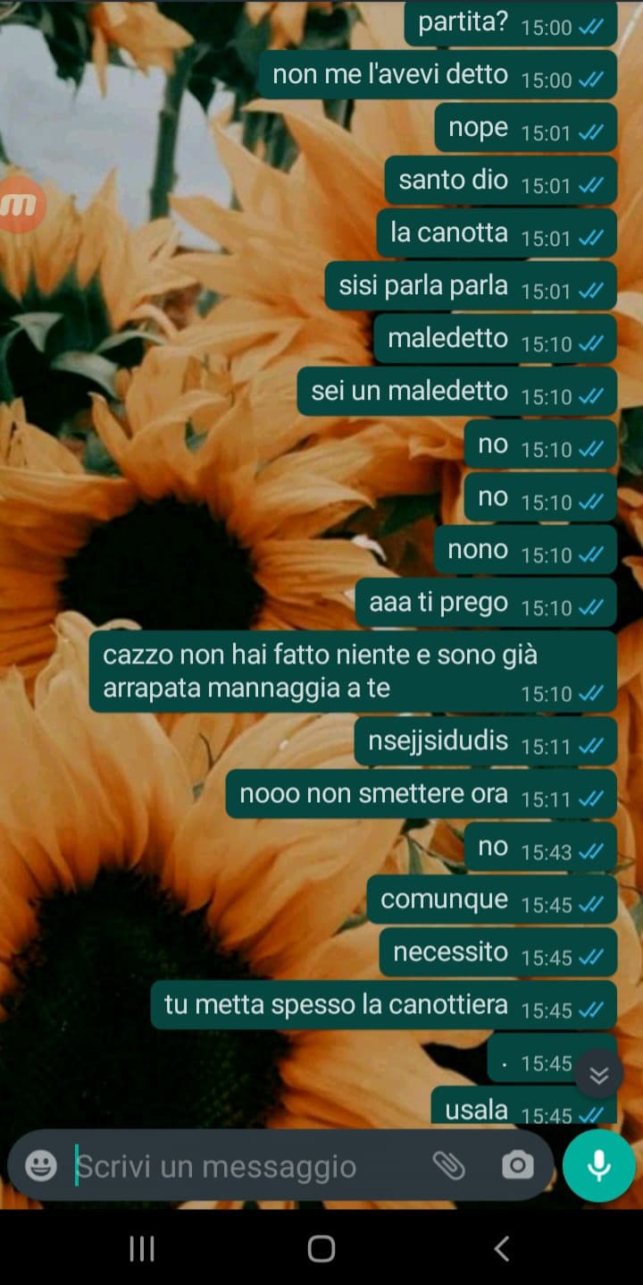 quando io e il mio ragazzo siamo in chiamata ma non posso parlare: 