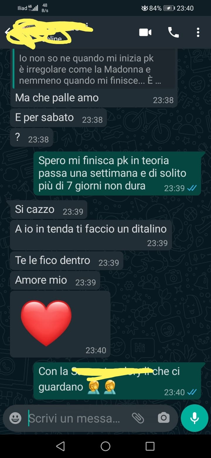 La mia Bff mi ha inviati questo screenschot... (non so scrivere screenschot, spero sia giusto) 