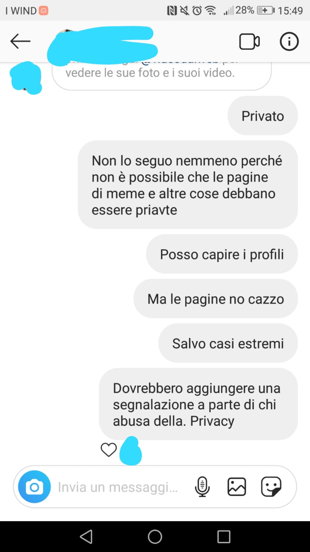 Ho iniziato a "unfolloware" (sgrammaticato e mischiato all'inglese, non uccidetemi) tutte le pagine private perché non è normale mandare un meme al tuo amico e dover ricevere come risposta "privato", vi invito a fare lo stesso