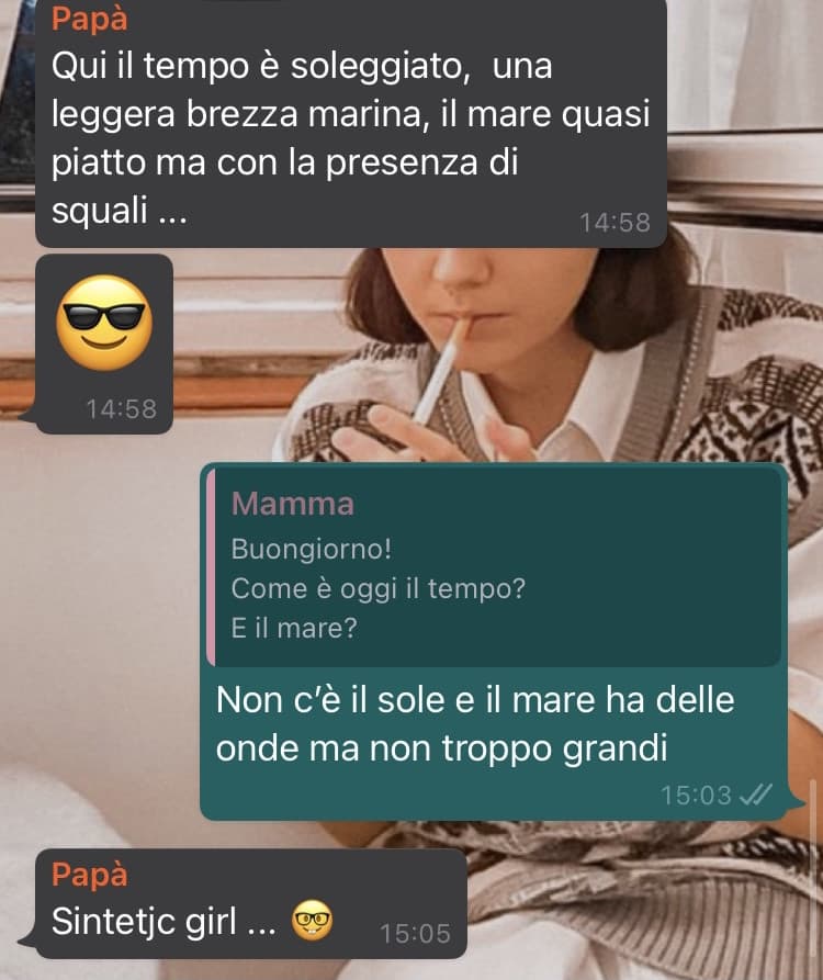 Papà non sei simpatico e, no, non sai parlare inglese 