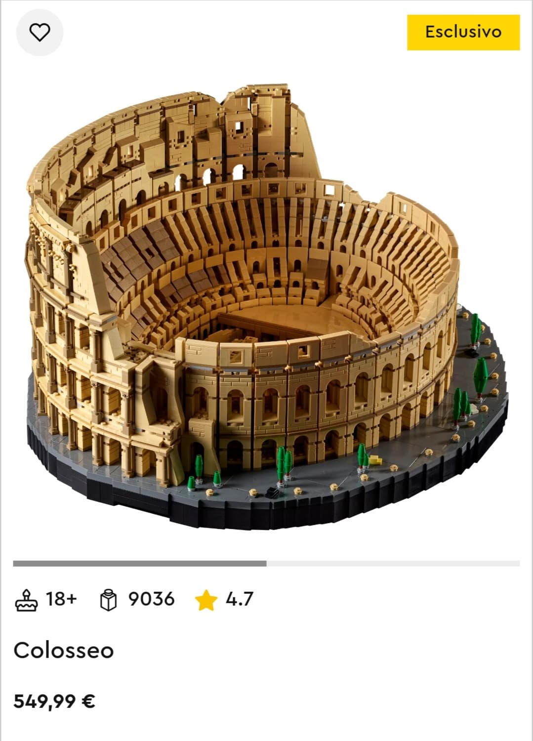 "dai voglio prendermi una lego"