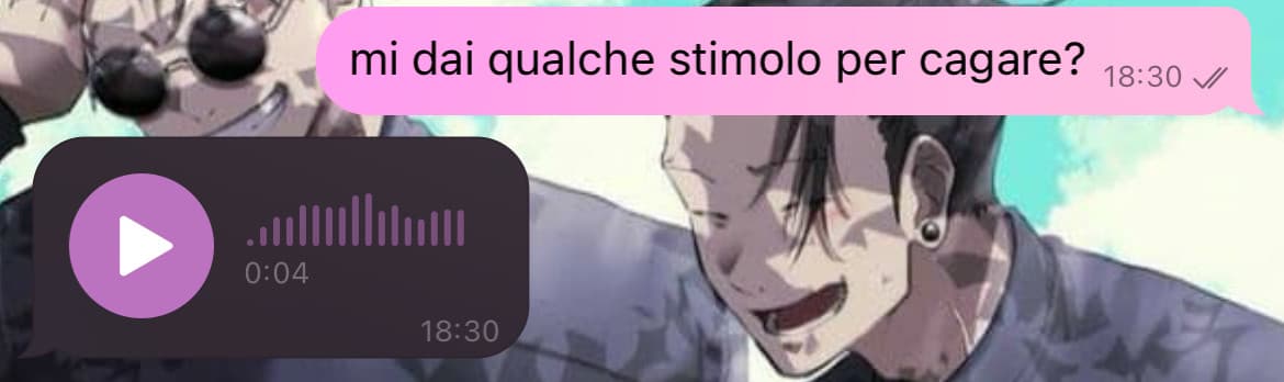 lui che procede facendomi sentire il fratello che parla