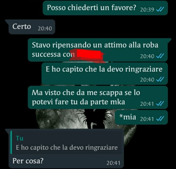 Ho paura di pentirmene...