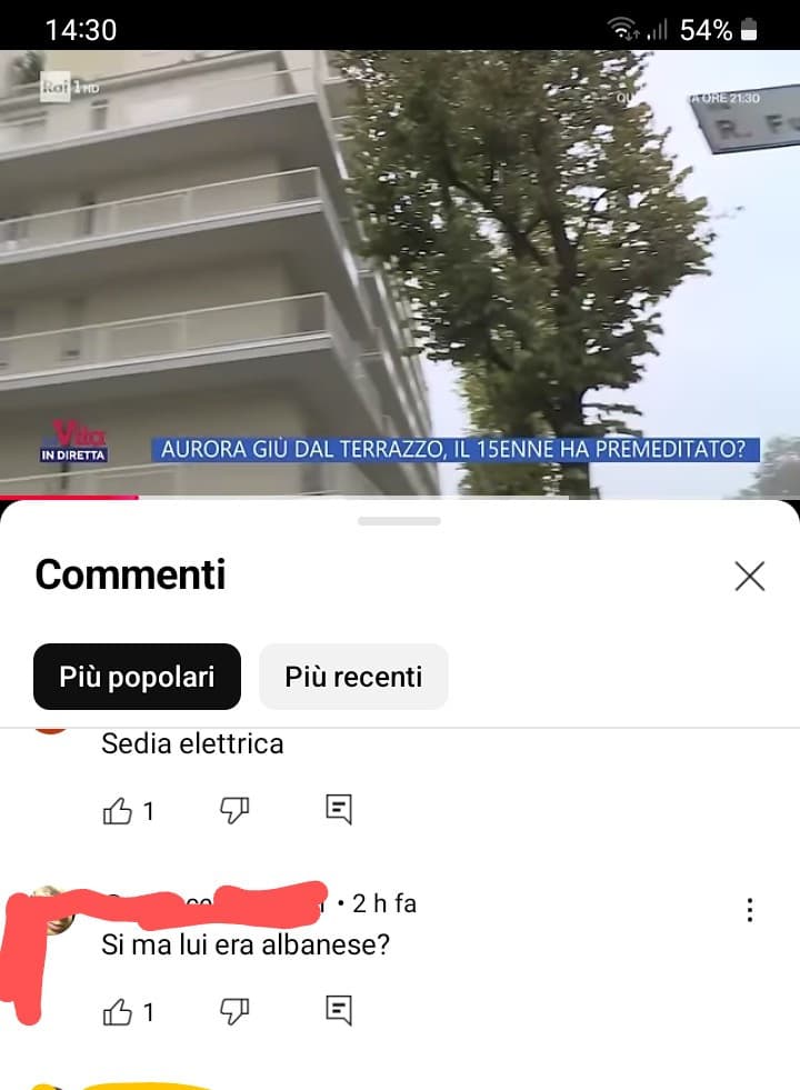 Non riesco neanche a indignarmi per il commento In rosso.