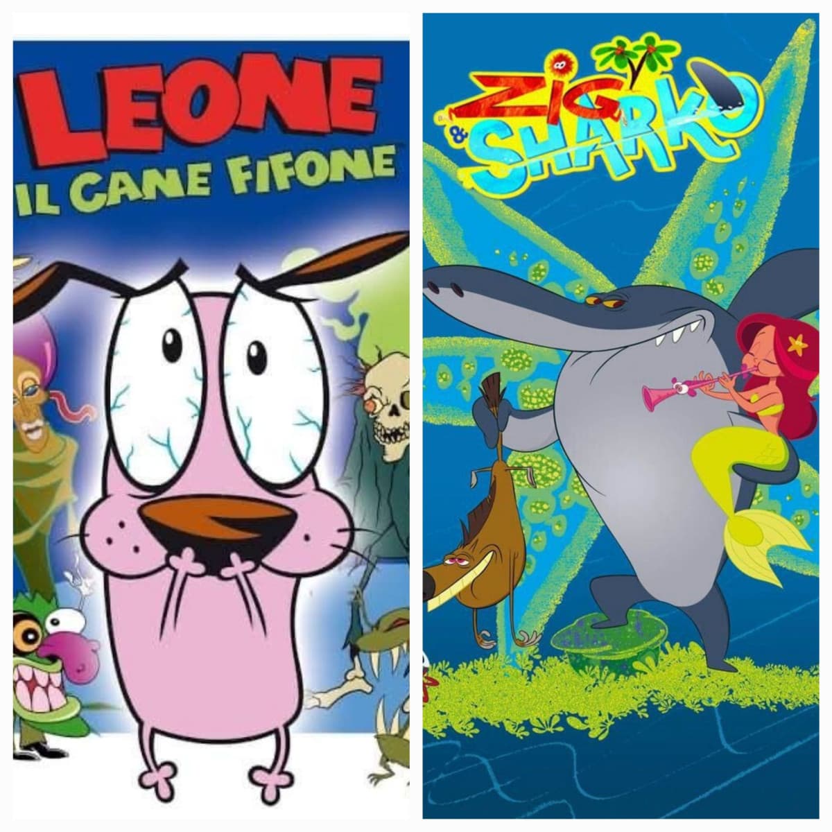 TORNEO CARTONI ANIMATI 26) leone il cane fifone or zig e sharko 