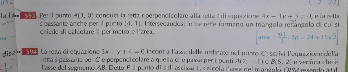 Mi aiutate con il 593, non riesco a farlo 