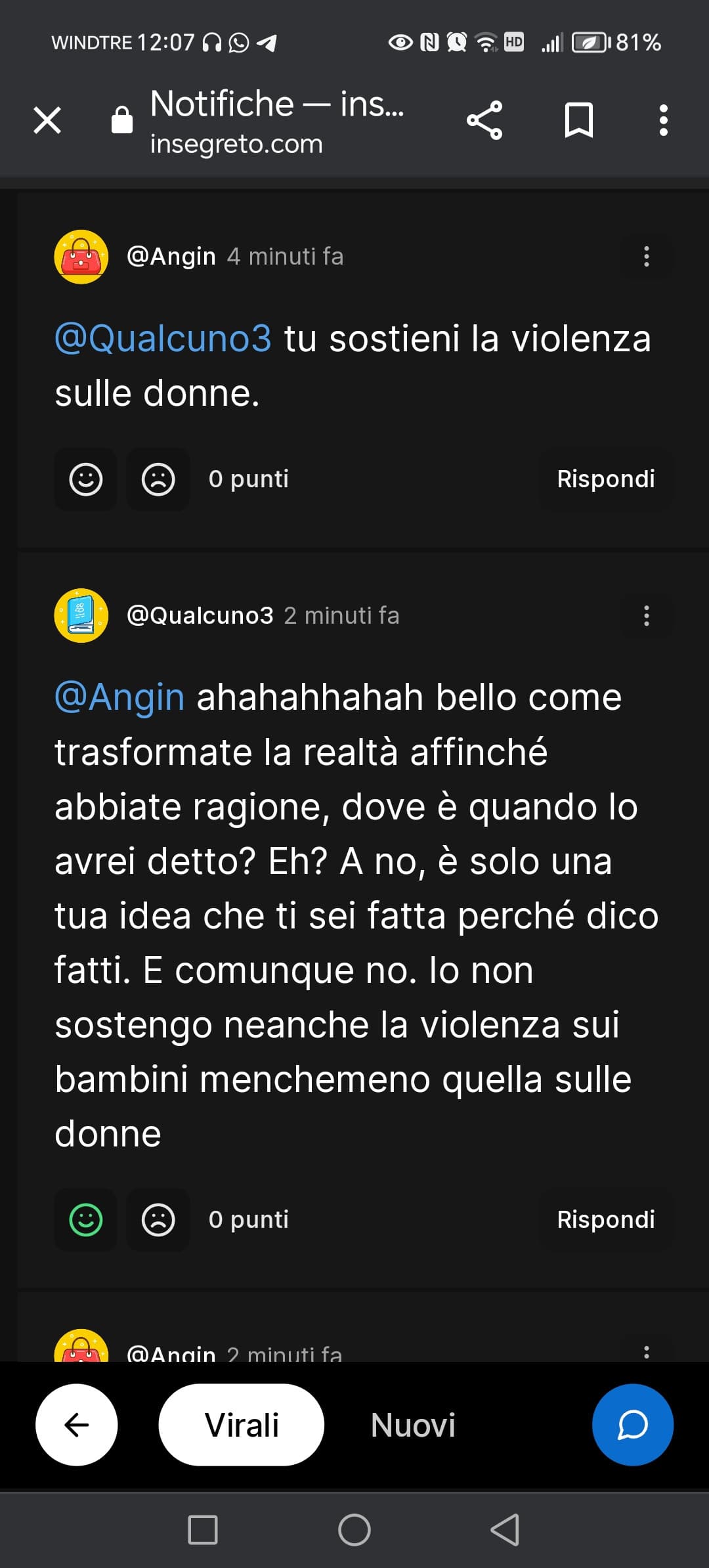 Bello come le persone non provano nemmeno più a comunicare, perché hanno ragione e basta. Non gliene frega dei fatti ma lei ha ragione. 