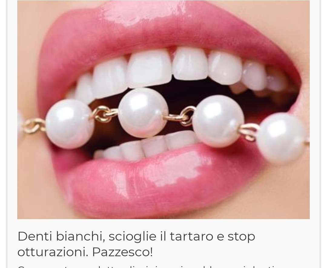 Nuova soluzione per il tartaro e per evitare le otturazioni: mangiare le perle
